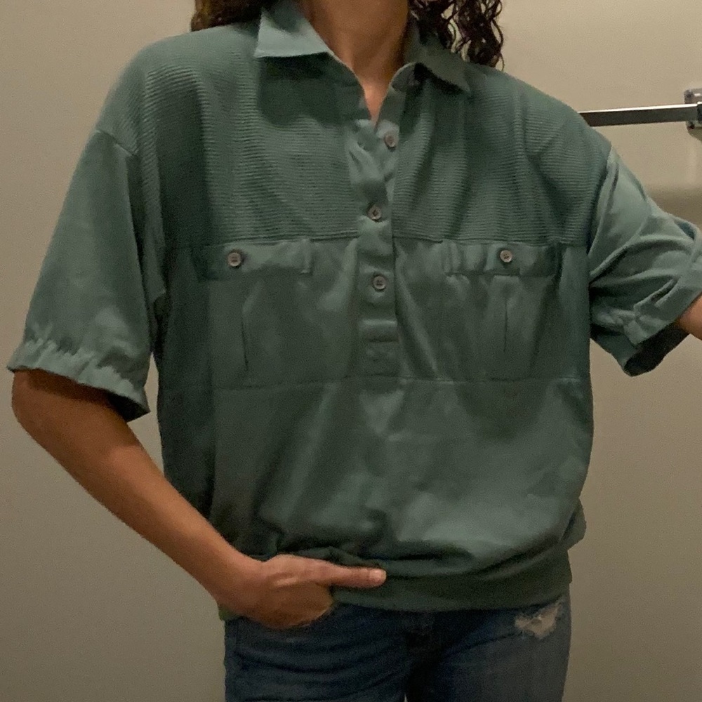 80s Vintage Royale Air button top